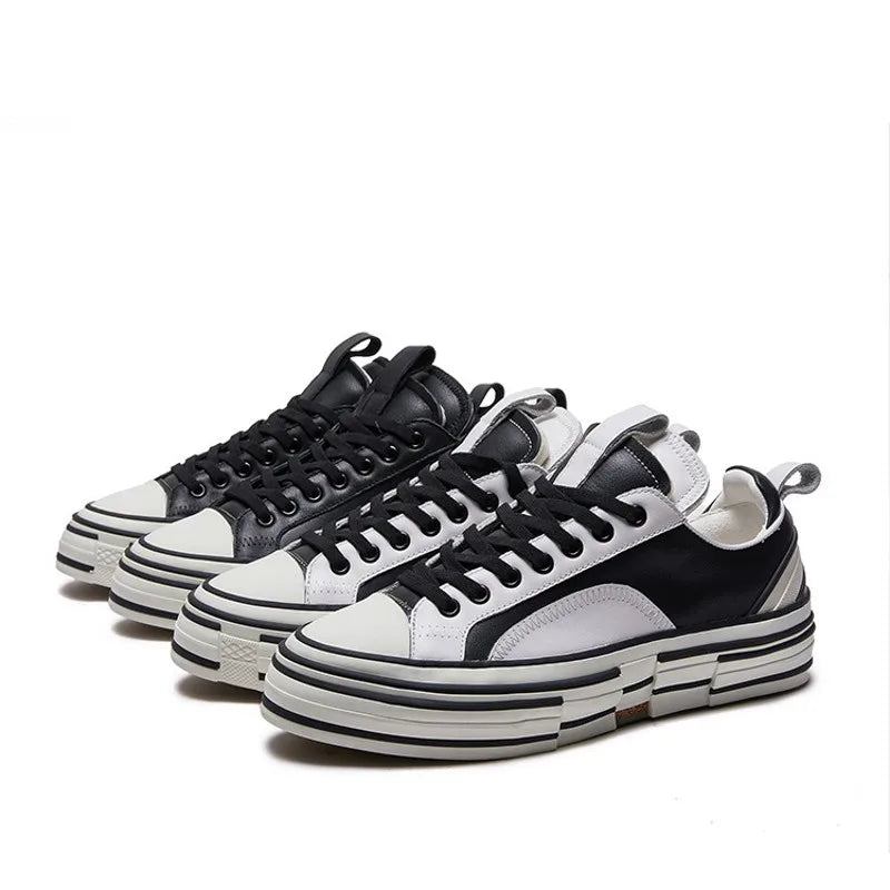 Tierforge Layered Leather Sneakers