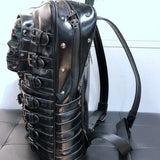 Skull Multi-Buckle Backpack