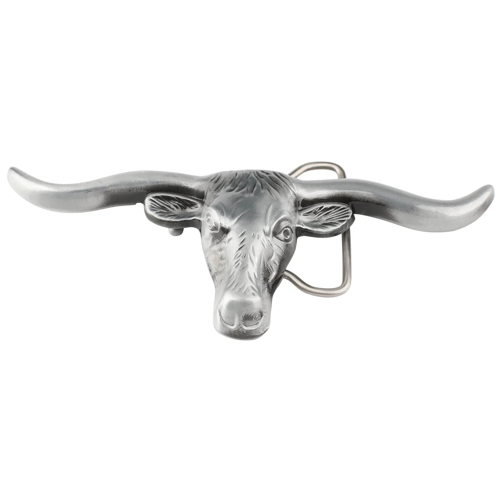 Longhorn Bull Head Belt Buckle