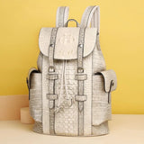 Luxe Croc-Embossed Multi-Tone Backpack