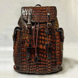 Luxe Croc-Embossed Multi-Tone Backpack