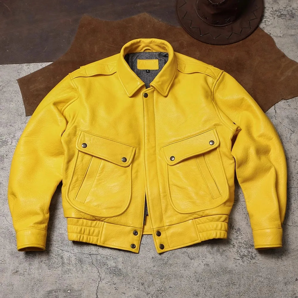 Bold Sunshine Leather Jacket