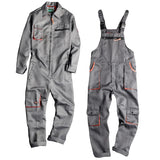 Zipper-Pocket Casual Overalls
