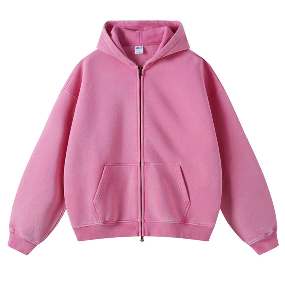 Wax Printing Plush Hoodie