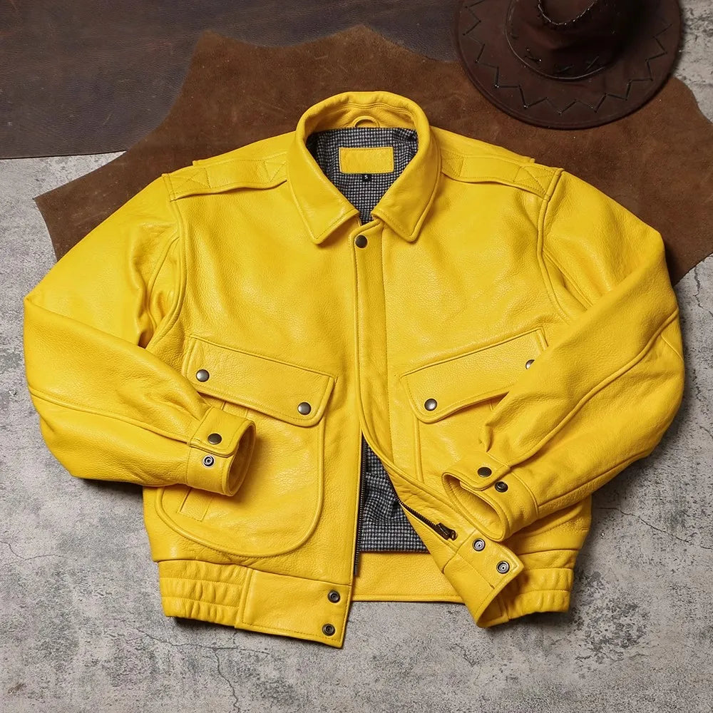 Bold Sunshine Leather Jacket