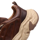 Chocolate Handmade Leather Sneakers