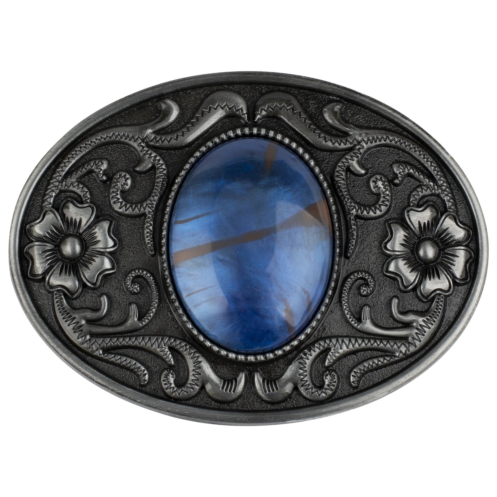 Western Stone Floral Belt Buckle