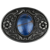 Western Stone Floral Belt Buckle