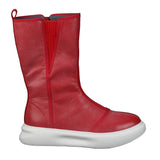 Red Leather Knight Boots