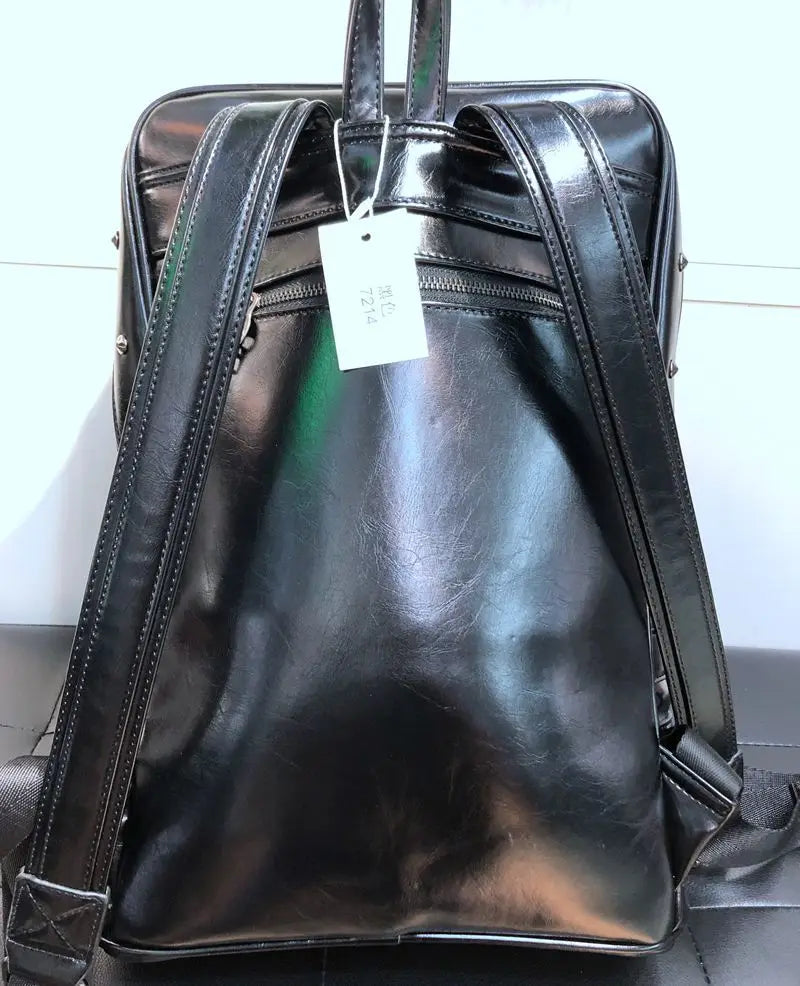 Skull Multi-Buckle Backpack
