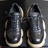 Monarch Crest Chunky Leather Sneakers