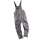 Zipper-Pocket Casual Overalls