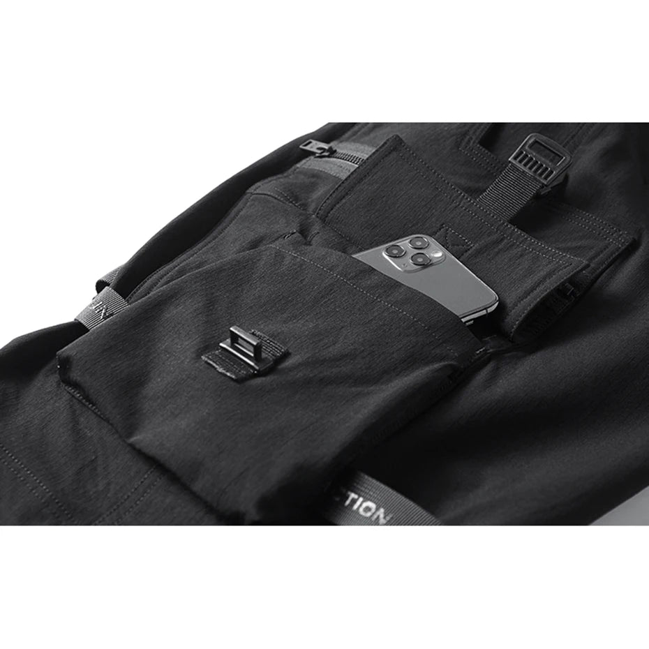 Techwear Button-Up Cargo Shorts