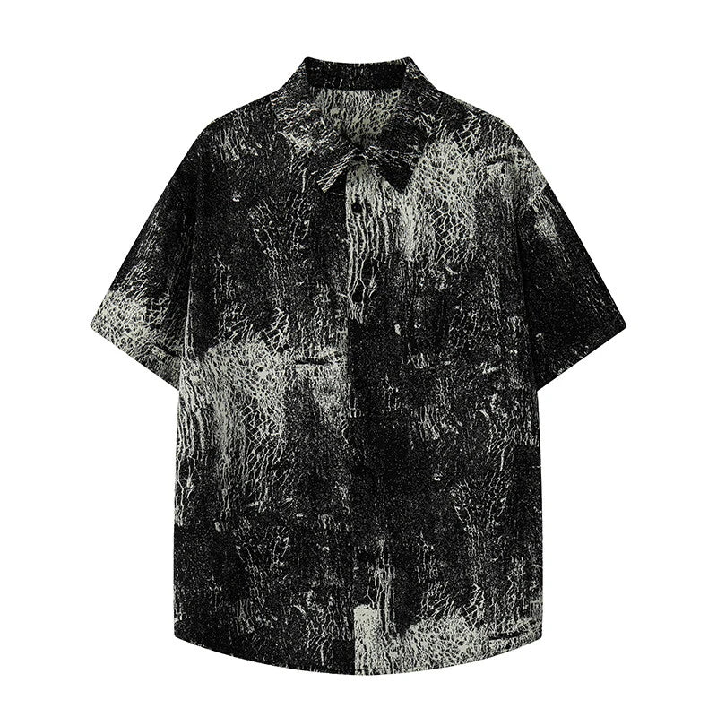 Aged Tie Dye Button-Up