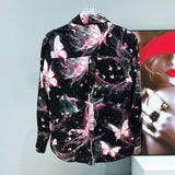 Astral Butterfly Button-Up