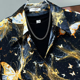 Astral Butterfly Button-Up