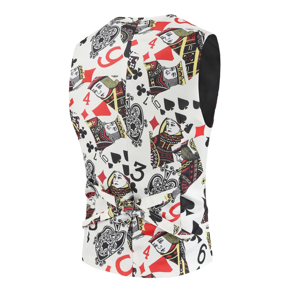 Sleeveless Graphic Printed Vest