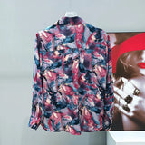Combustible Printed Button-Up