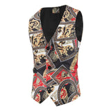 Sleeveless Graphic Printed Vest