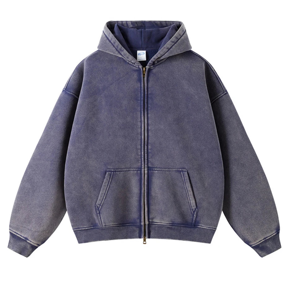 Wax Printing Plush Hoodie