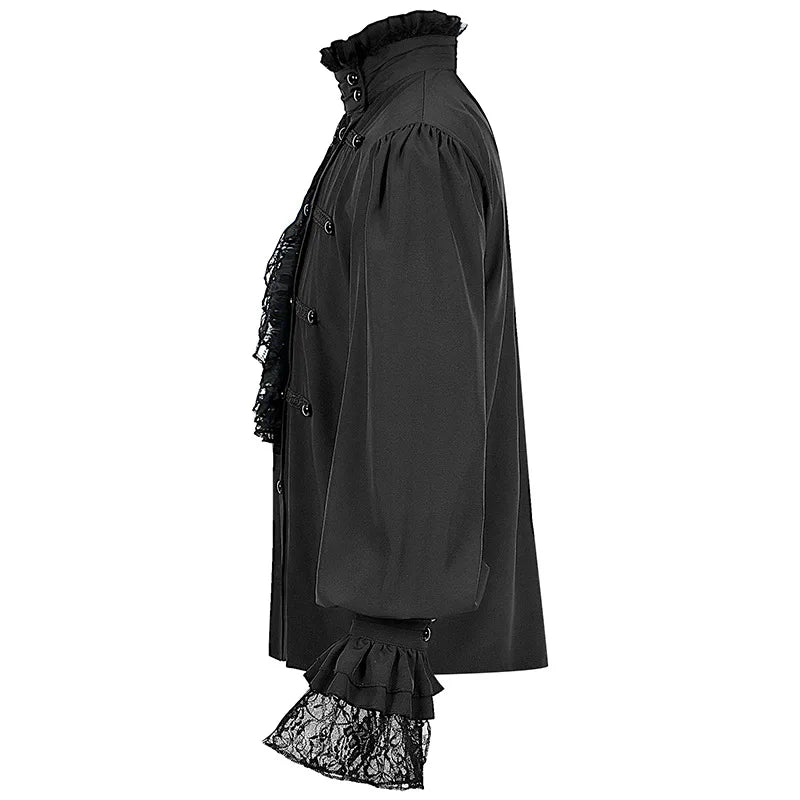 Lace Ruffle Lantern Sleeve Renaissance Shirt