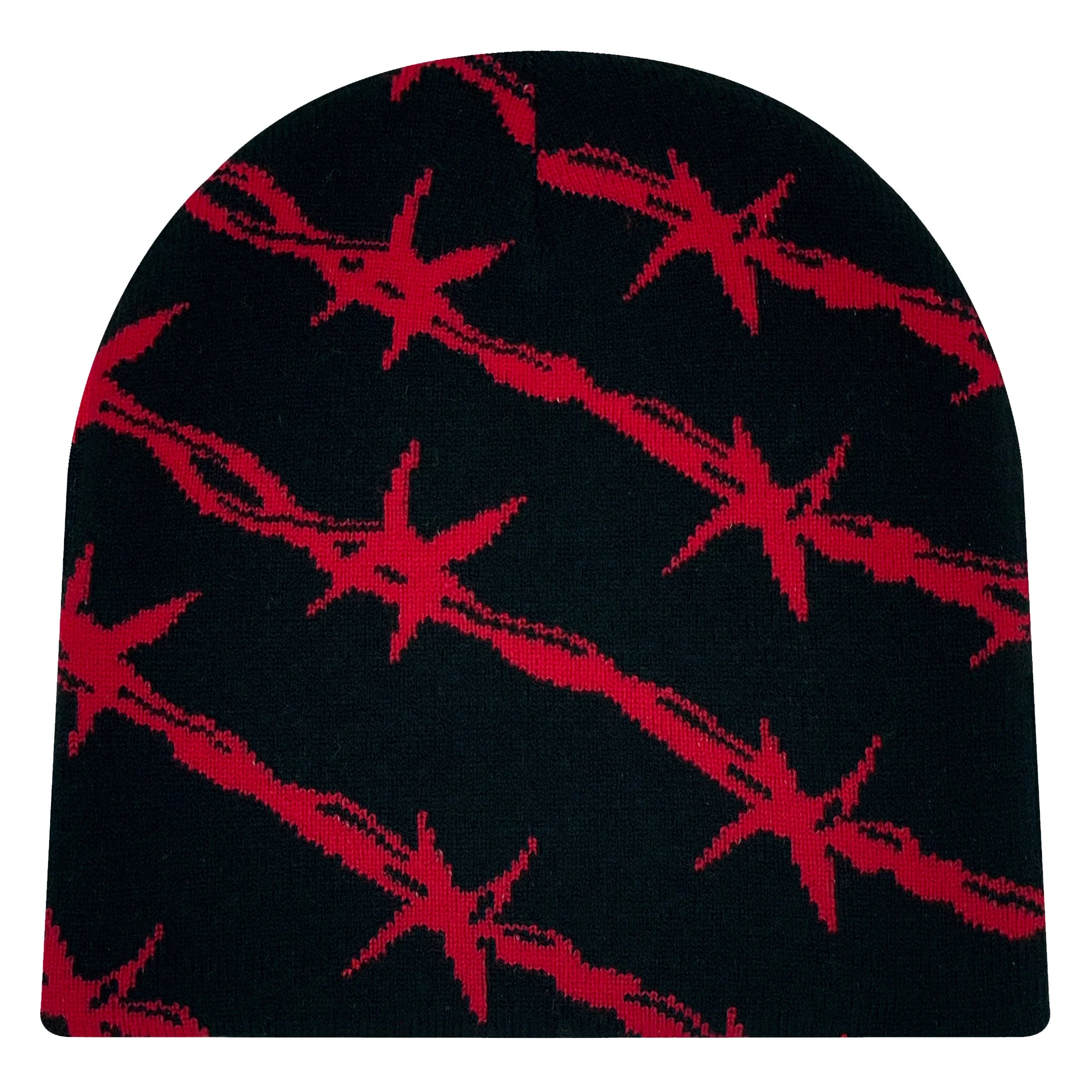 Barbed Wire Pattern Knit Beanie