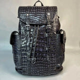 Luxe Croc-Embossed Multi-Tone Backpack