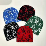 five-pointed star y2k beanie