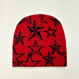 five-pointed star y2k beanie