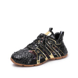 Python Exotic Lace Ups Sneakers