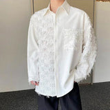 Patchwork Shredded Textured Shirt