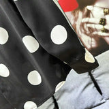 Polka Dot Printed Button-Up