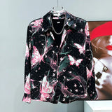 Astral Butterfly Button-Up