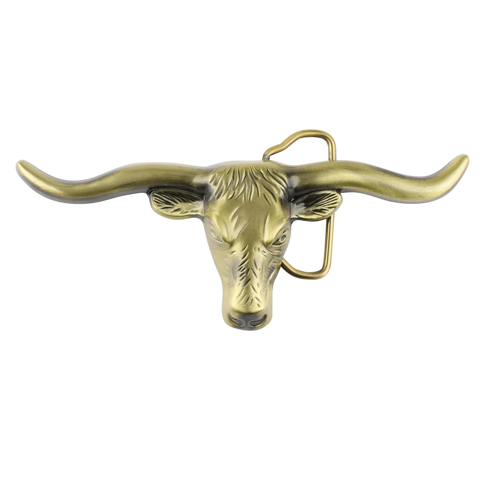 Longhorn Bull Head Belt Buckle
