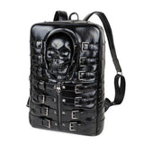 Skull Multi-Buckle Backpack