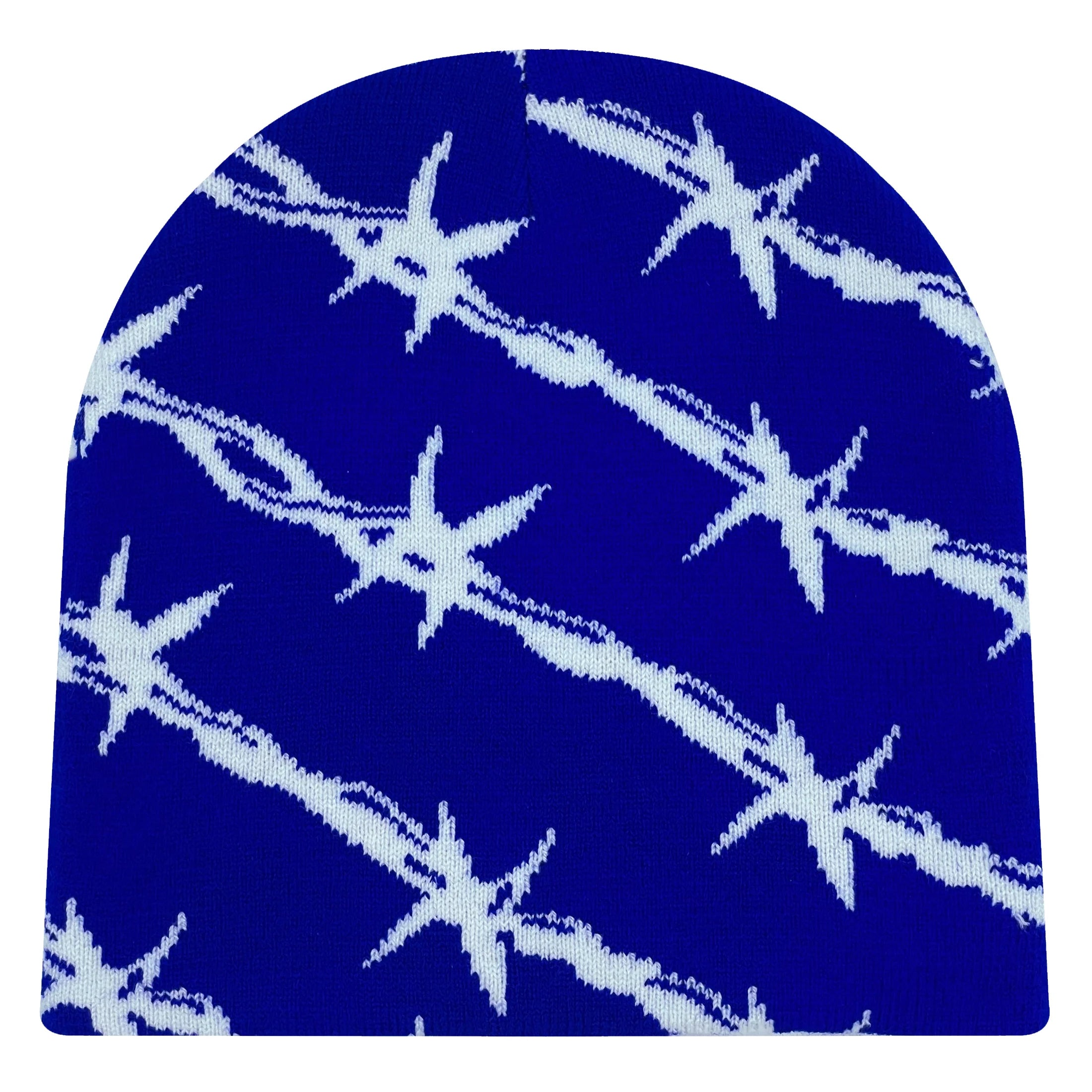 Barbed Wire Pattern Knit Beanie