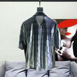 Mirage Iridescent Button-Up