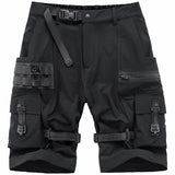 Techwear Button-Up Cargo Shorts
