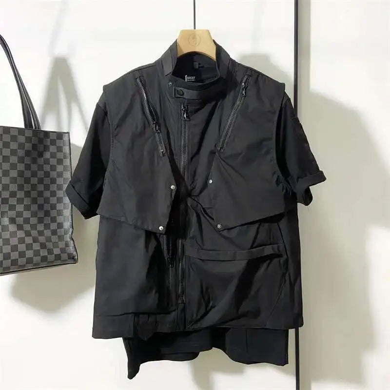 Urban Shadow Layered Tech Shirt