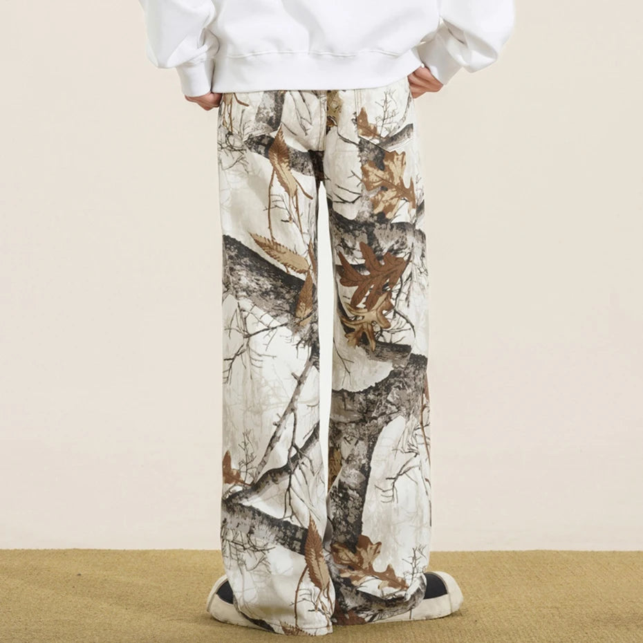 Camo Denim Baggy Jeans