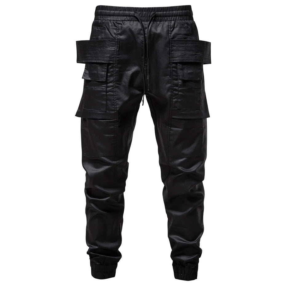Black Tactical Cargo Joggers