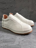 Ivory Forge Minimalist Leather Slip-Ons