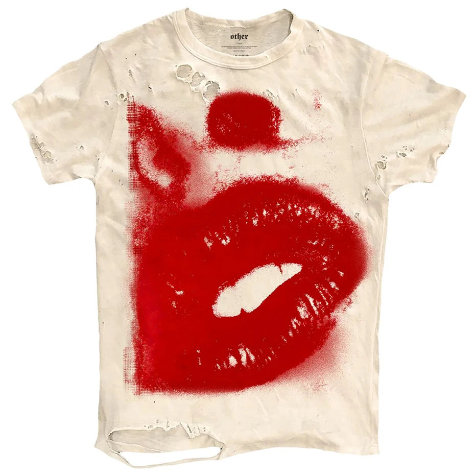 French Kiss Ripped Tee
