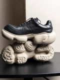 Monarch Crest Chunky Leather Sneakers