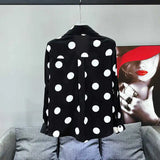 Polka Dot Printed Button-Up