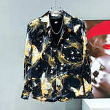 Astral Butterfly Button-Up