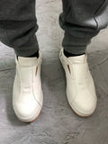 Ivory Forge Minimalist Leather Slip-Ons