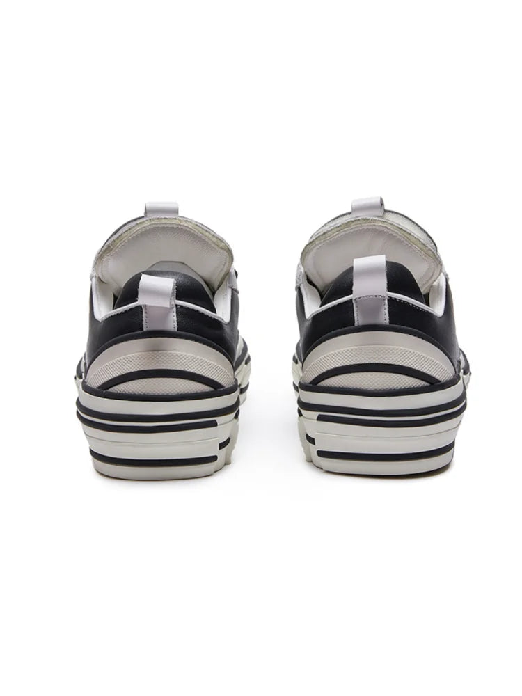 Tierforge Layered Leather Sneakers