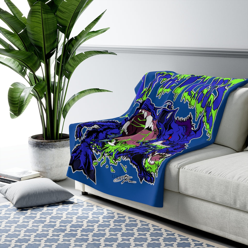 Cerberus Logo Sherpa Fleece Blanket