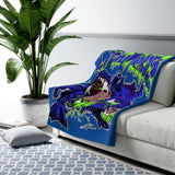 Cerberus Logo Sherpa Fleece Blanket